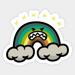 The Angry Rainbow Sticker